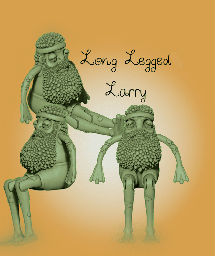 Long Legged Larry - Articulated Legs 3d model