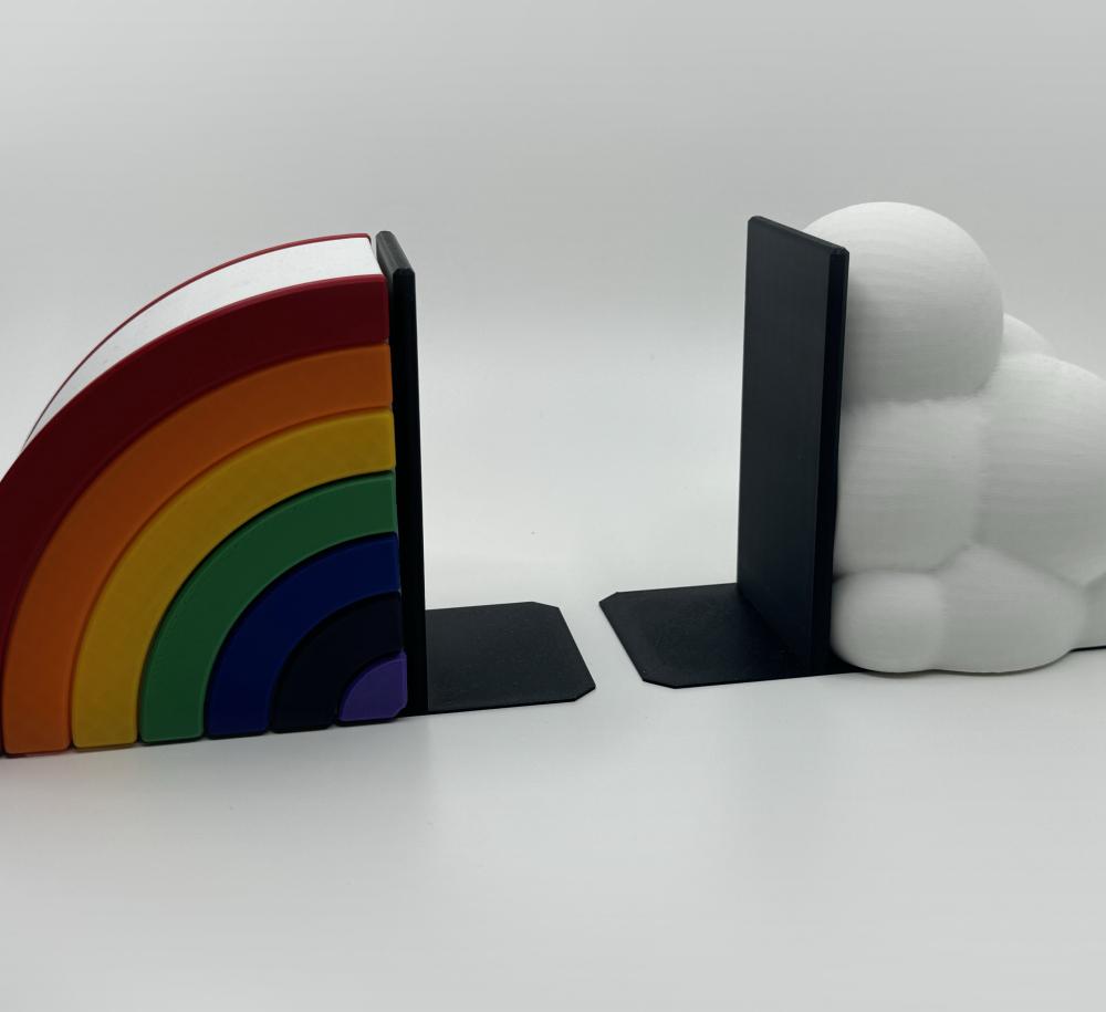 Rainbow Bookends 3d model