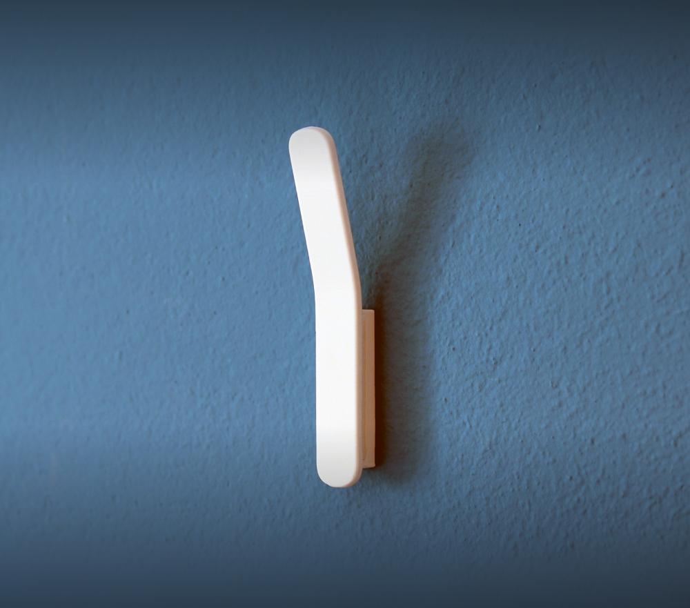 Minimalist Bent Stem Coat Hook - Sleek Elegance and Practicality 3d model