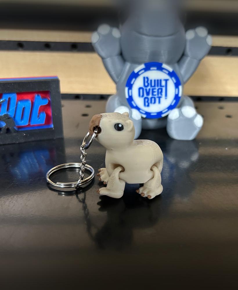 Capybara Keychain 3d model