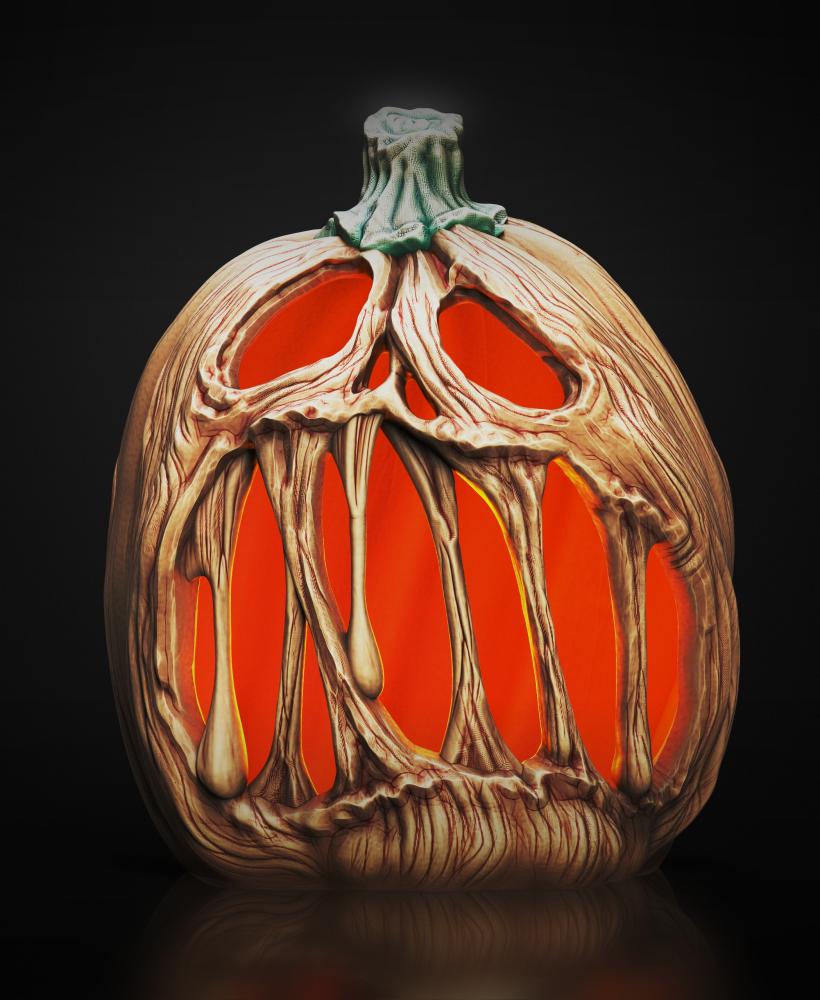 Screaming Pumpkin (Pre-Supported) 3d model