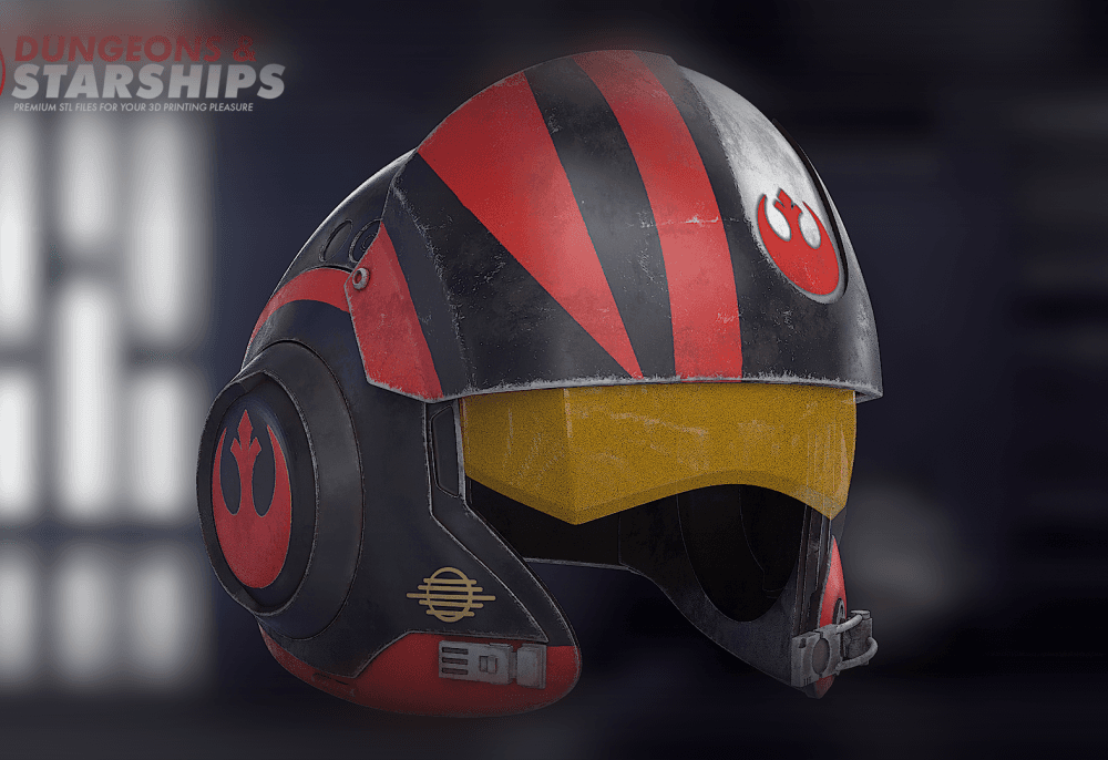 Poe Dameron's Pilot Helmet - Star Wars 3d model