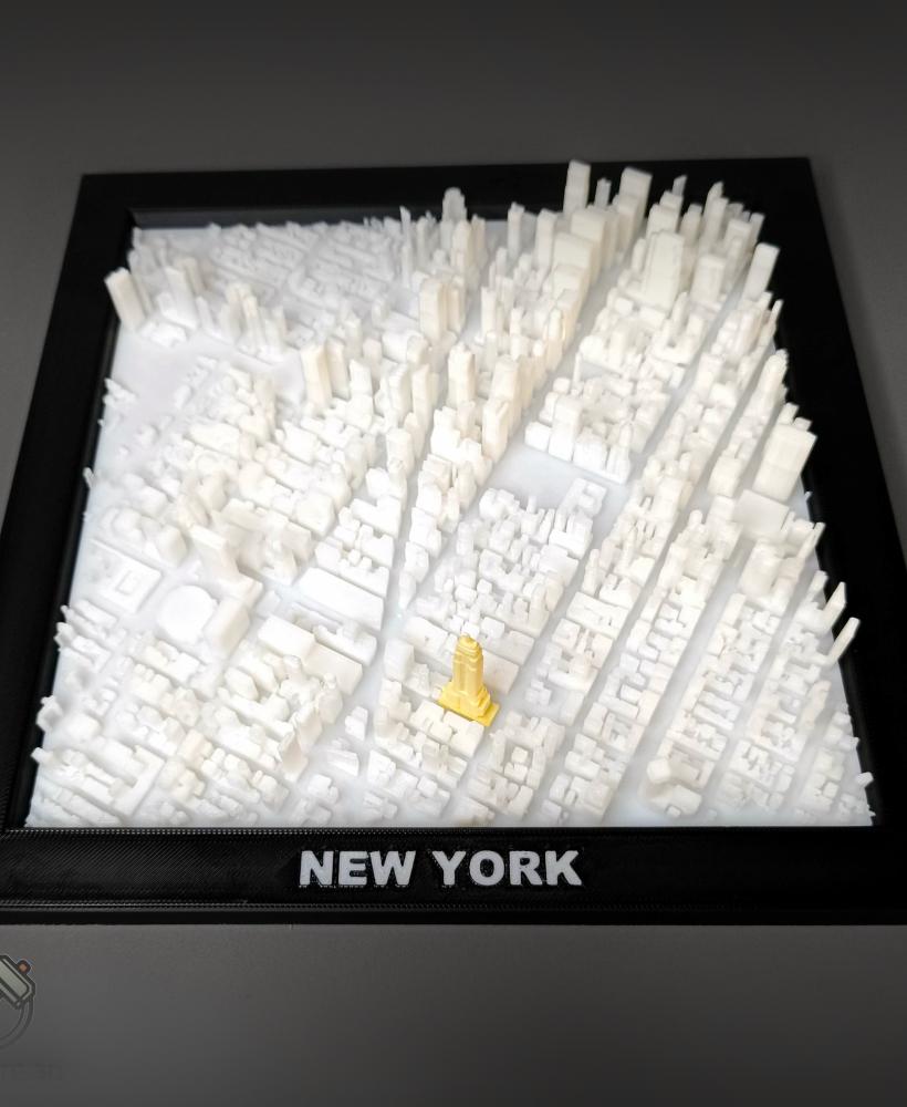 New York Landmarks 3D City Map 3d model