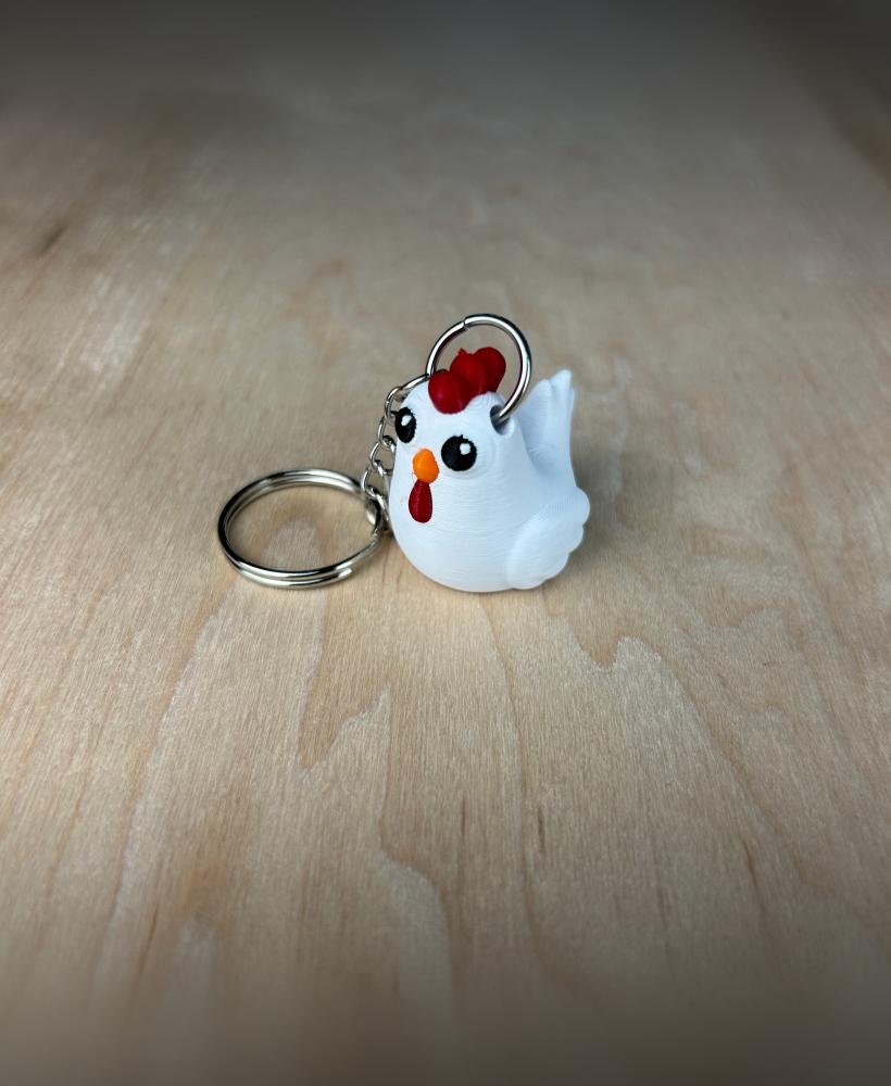 Chicken Mini Keychain 3d model