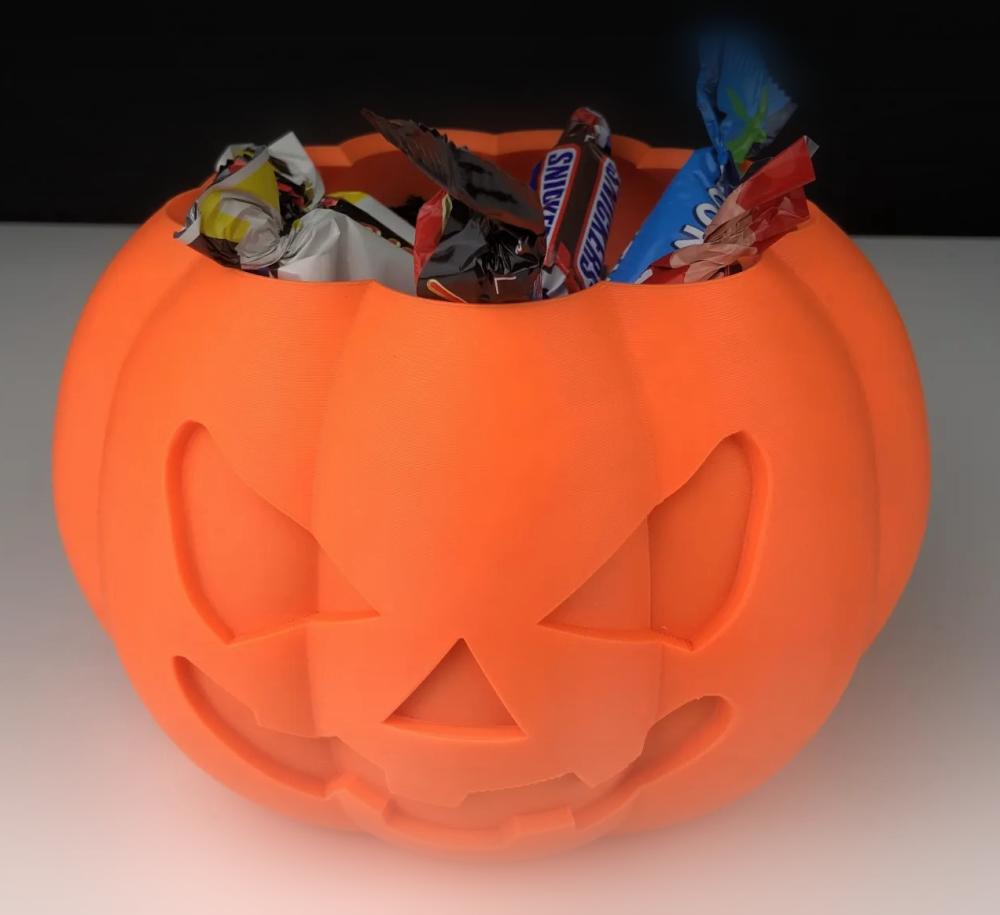 Halloween Pumpkin Bucket Treat 3d model