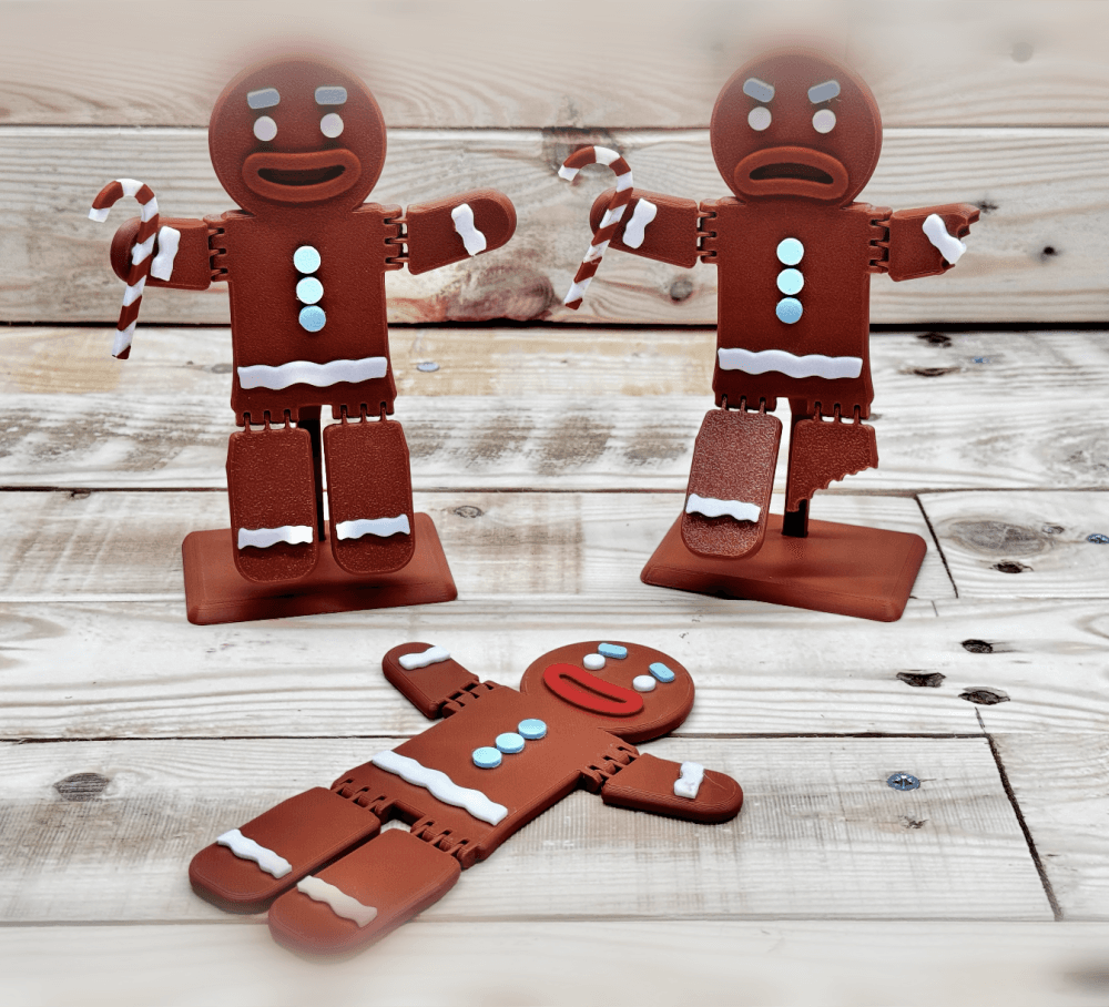 Flexi Gingerbread man/Person 3d model