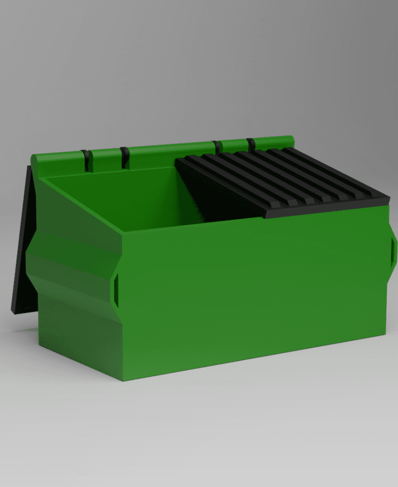 Mini Dumpster (Fully 3D Printed Version) 3d model