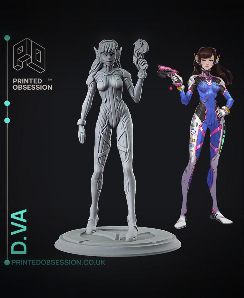 D.va - Overwatch - Fan Art 3d model