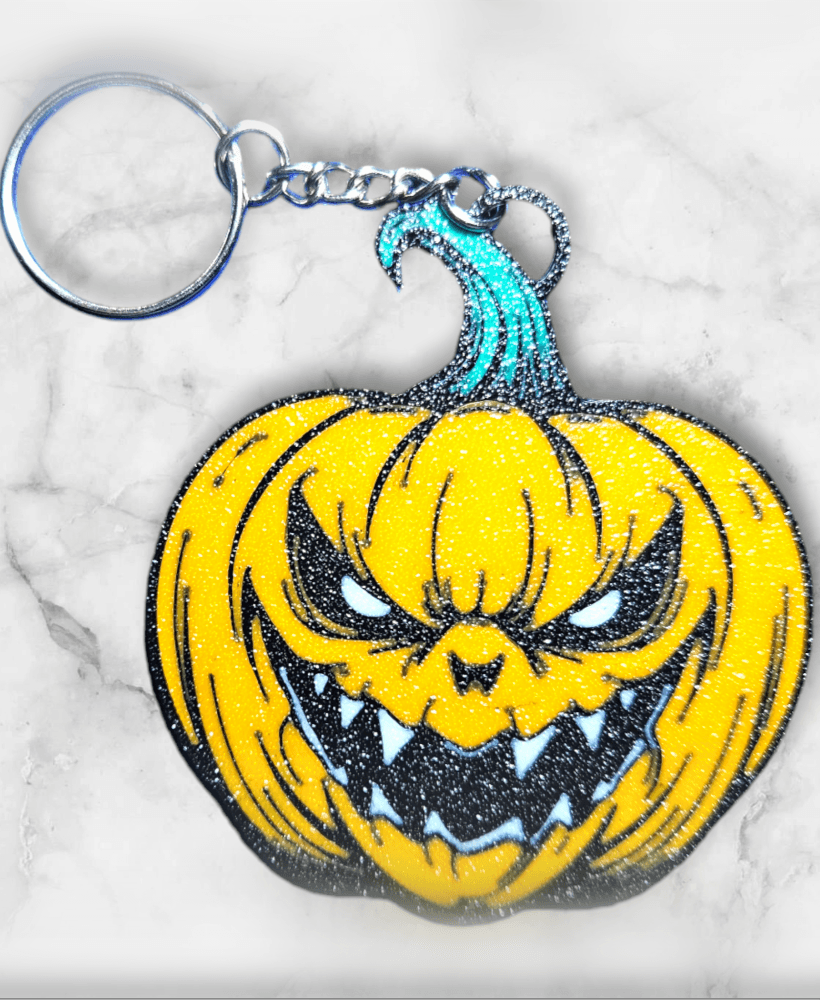 Halloween Jacko Killer Pumpkin Keychain 3d model