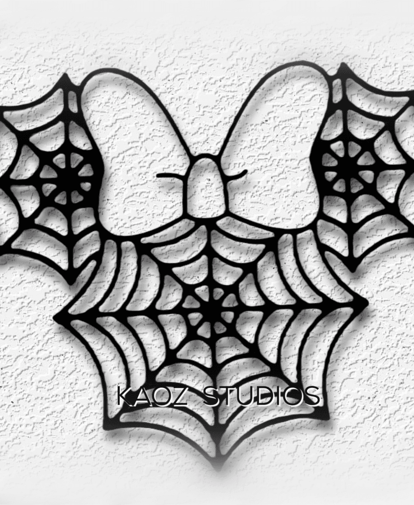 minnie mouse wall art halloween decor disney spider decoration 3d model