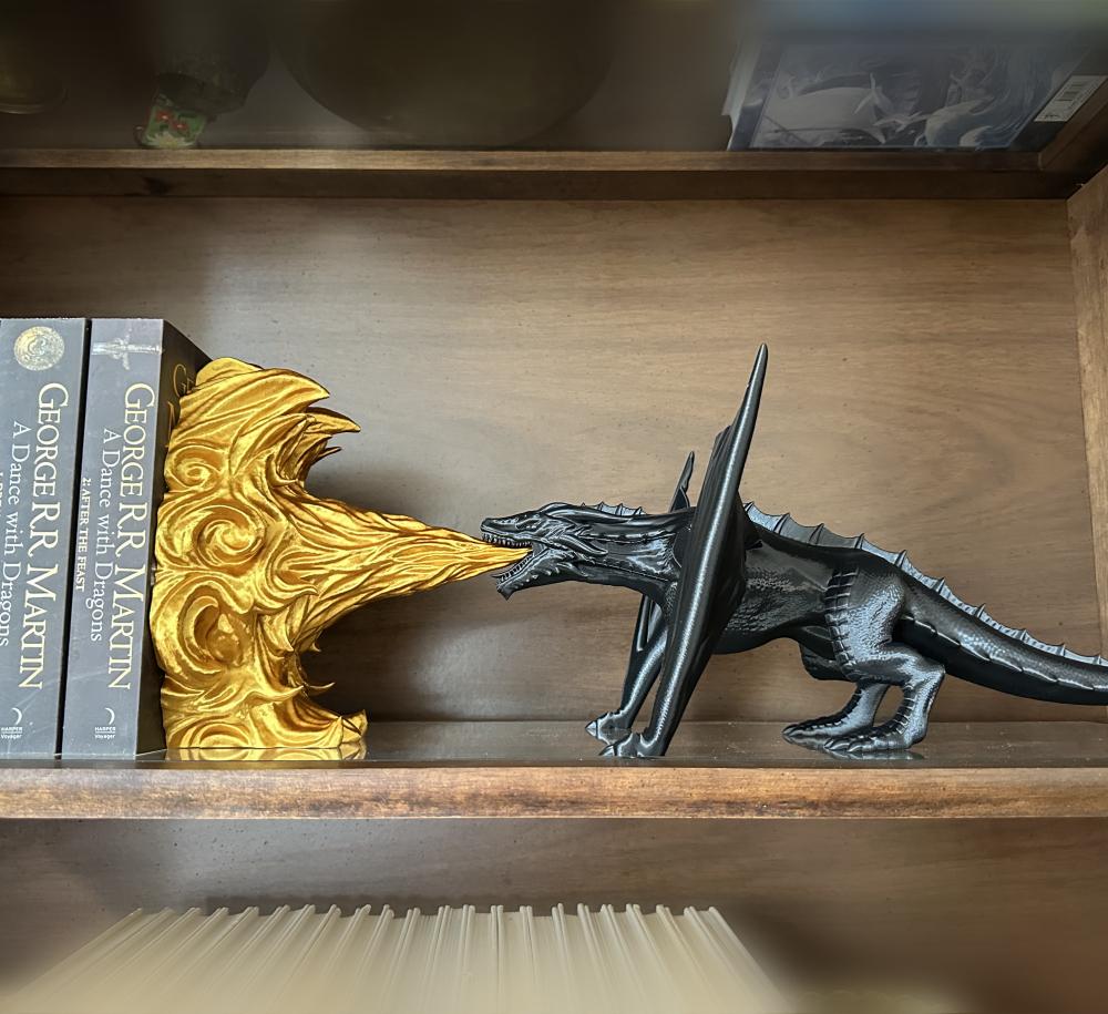 Dragon's Breath Bookend 3d model