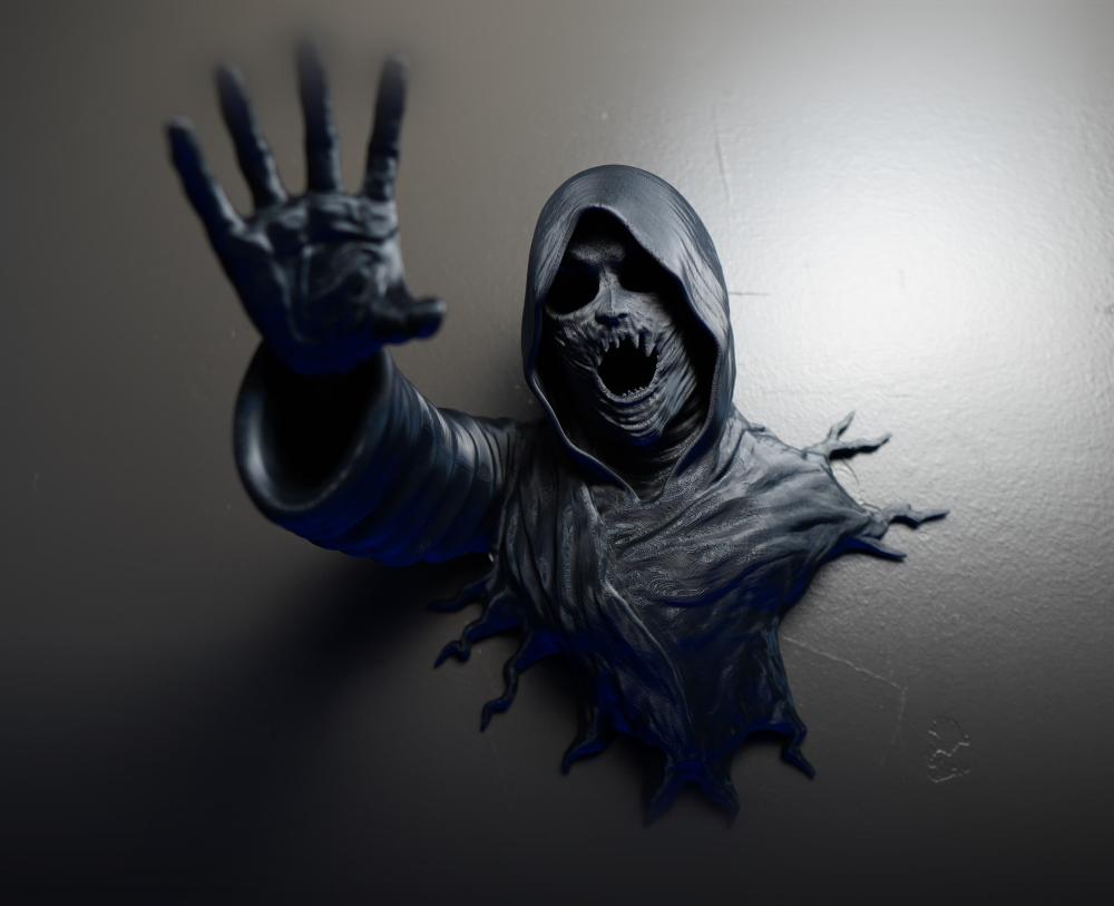 Void Reaper: Dementor Inspired Wall Art/Hanger (Support-Free) 3d model