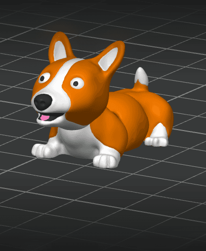 Flexi Corgi(No Supports) 3d model