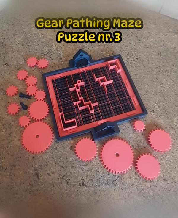 Gear Pathing Maze Puzzle nr. 3 3d model