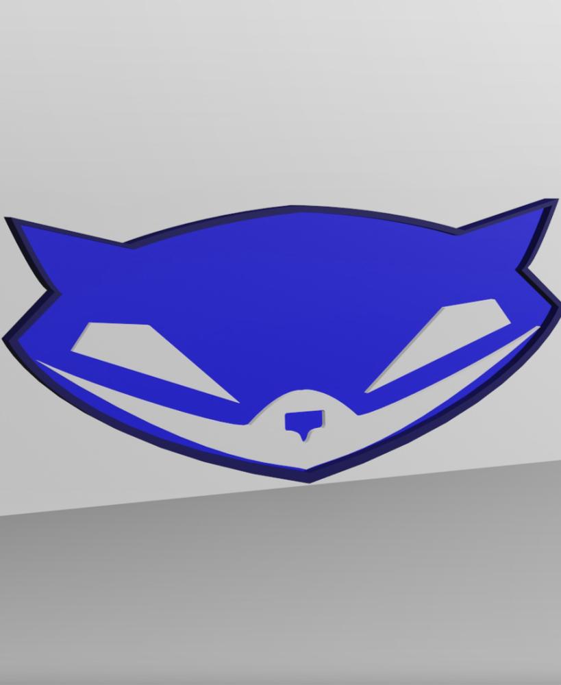 Sly Cooper Button Symbol 3d model