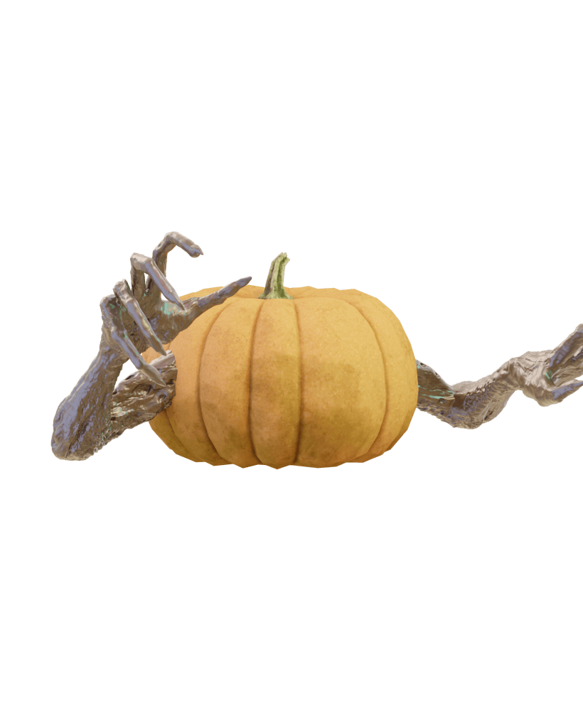 Mr Pumpkin Head Arms 3 3d model