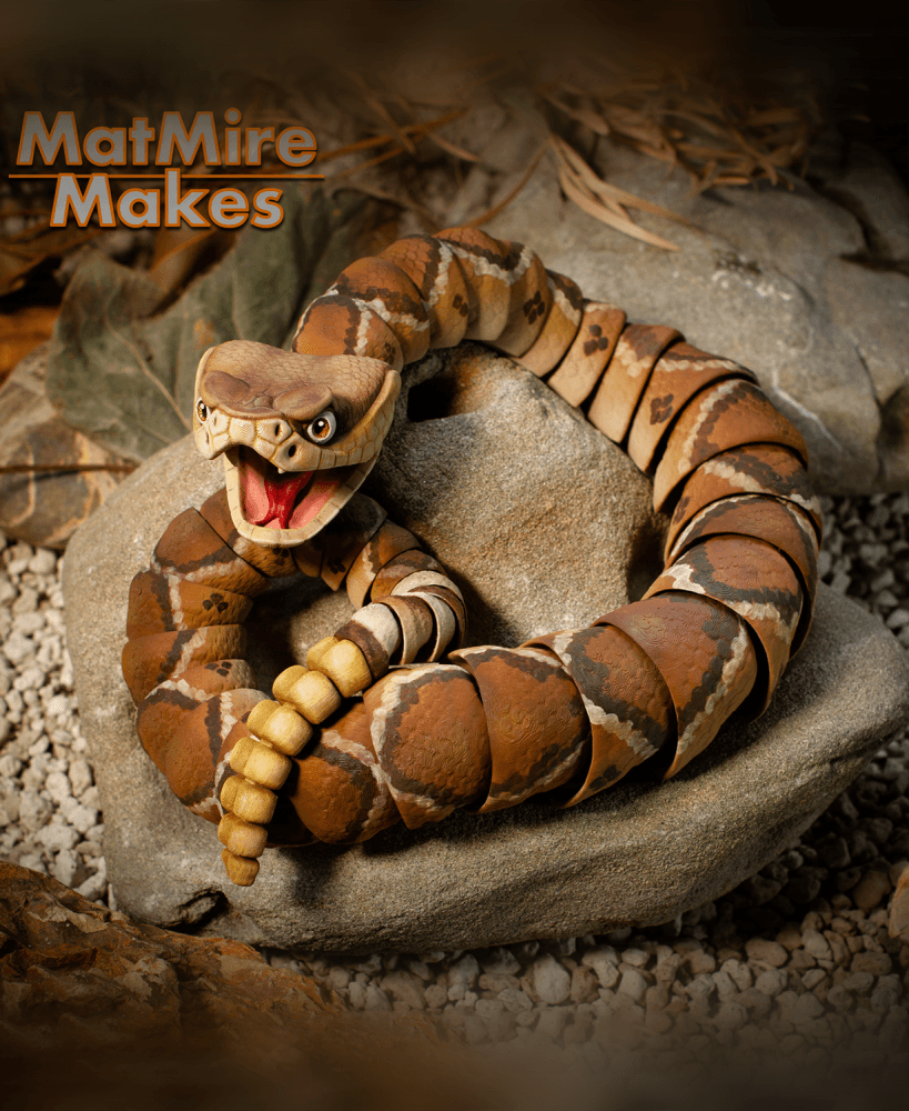 Rattlesnake - Articulated Figure 3d model