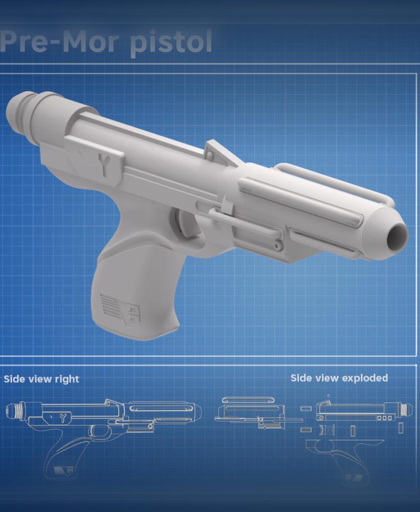 Pre-Mor pistol 3d model