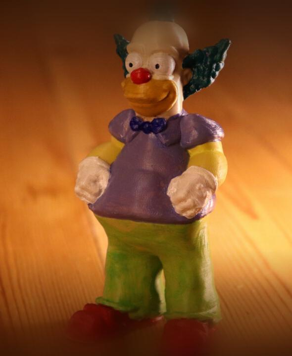 Krusty the Clown from Simpsons 3d model