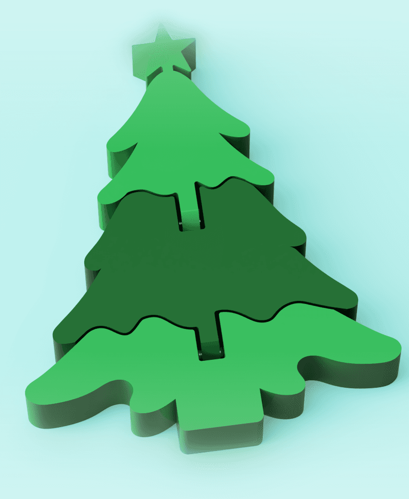 Articulated Christmas Tree 3d model