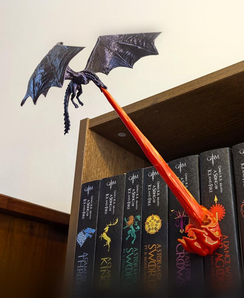 Flying Dragon Book Nook 3d model