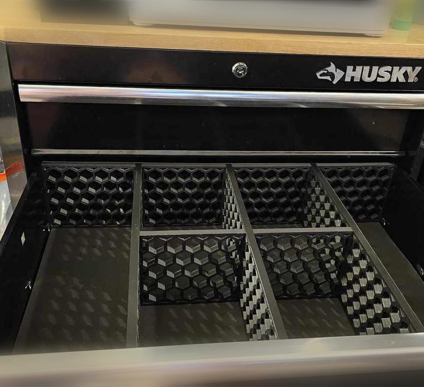 Husky Tool Drawer Divider 3d model
