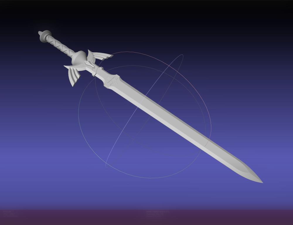 Zelda Master Sword Printable Assembly 3d model