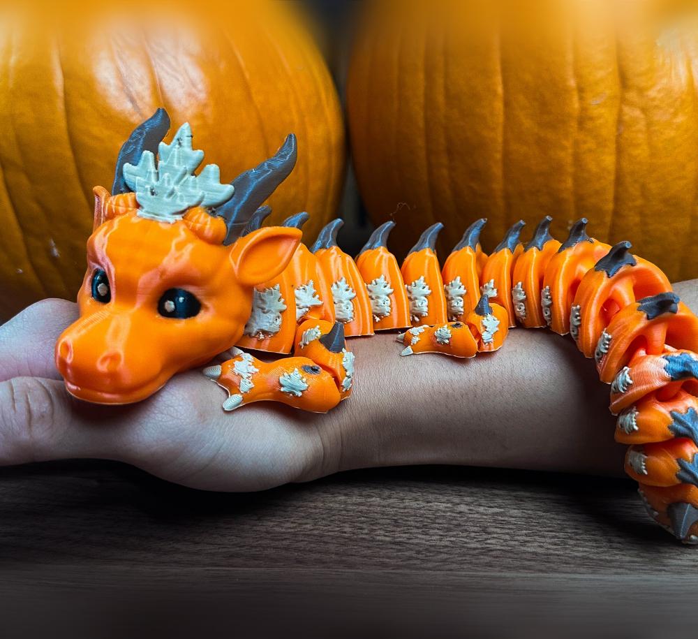 Articulated Halloween Dragon - By Vixvvo3D 3d model