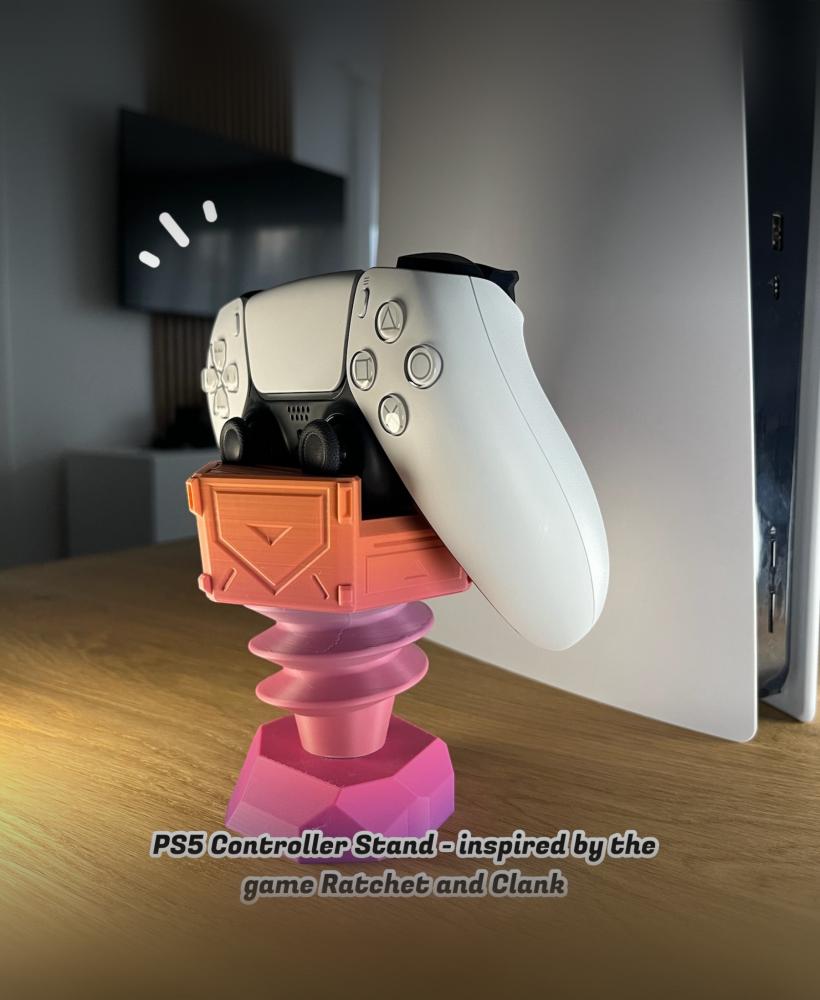 Bolt Trophy Playstation Controller Stand - Inspired by "Ratchet and Clank" 3d model