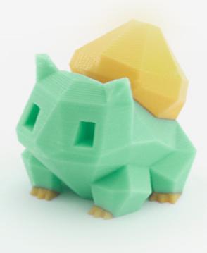 Low-Poly Bulbasaur - Multi and Dual Extrusion version 3d model