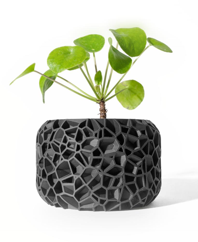 The Vori Planter Pot with Drainage Tray & Stand: Modern and Unique Home Decor for Plants 3d model