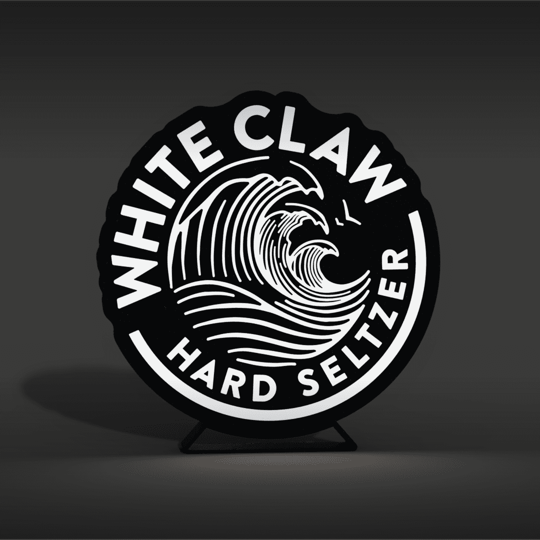 White Claw Lightbox LED Lamp 3d model