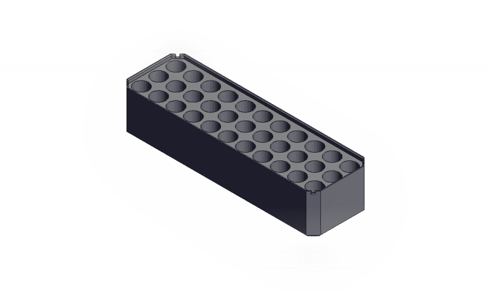 3x1x0.75 - Multibin Insert for AAA batteries 3d model