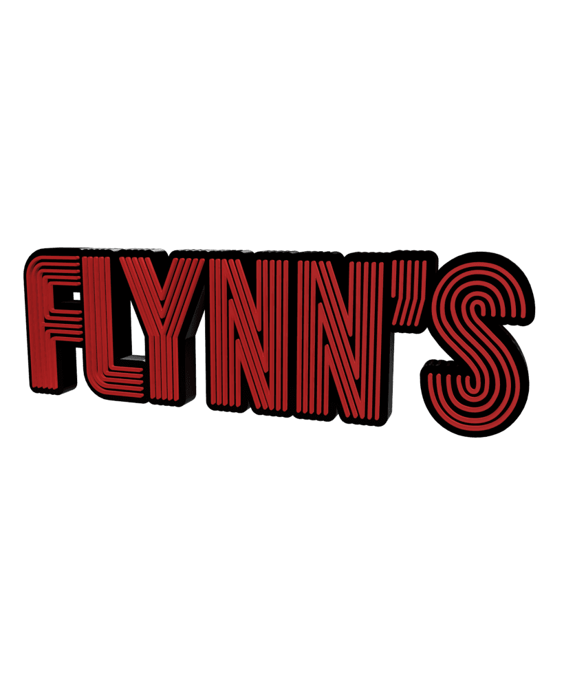 3D MULTICOLOR LOGO/SIGN - Flynn's (Arcade) 3d model