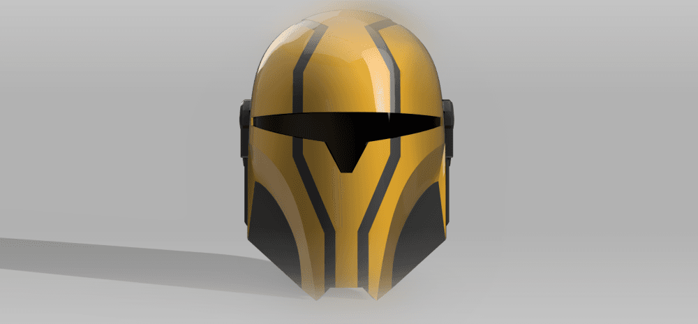 The Engineer: Custom made Mandalorian Helmet STL File (3D Print File) 3d model