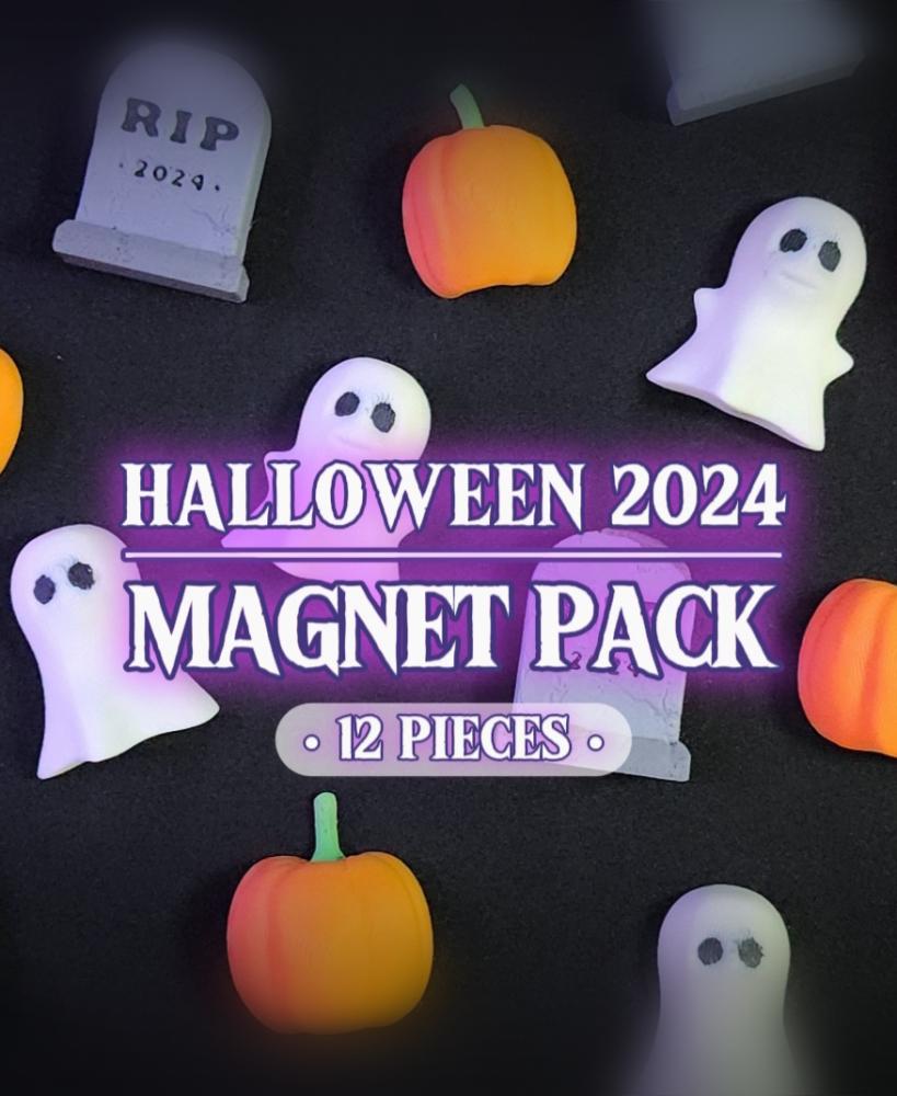 12-Piece Spooky Decorative Magnet Set :: HALLOWEEN 2024 3d model