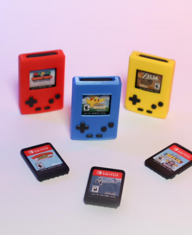 Mini Gameboy Case for Switch Game Cartridge – Enclosed 3d model