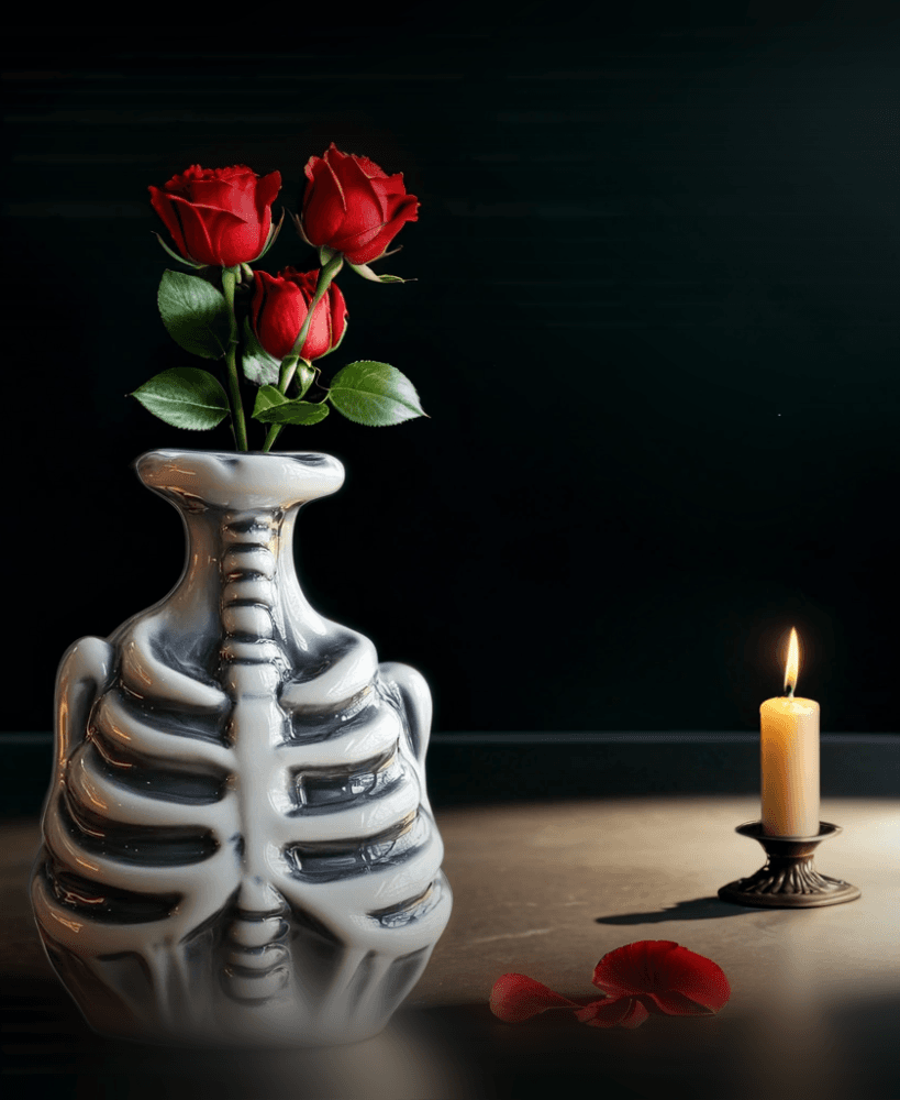 Skeleton Vase for Spooky Decor 3d model