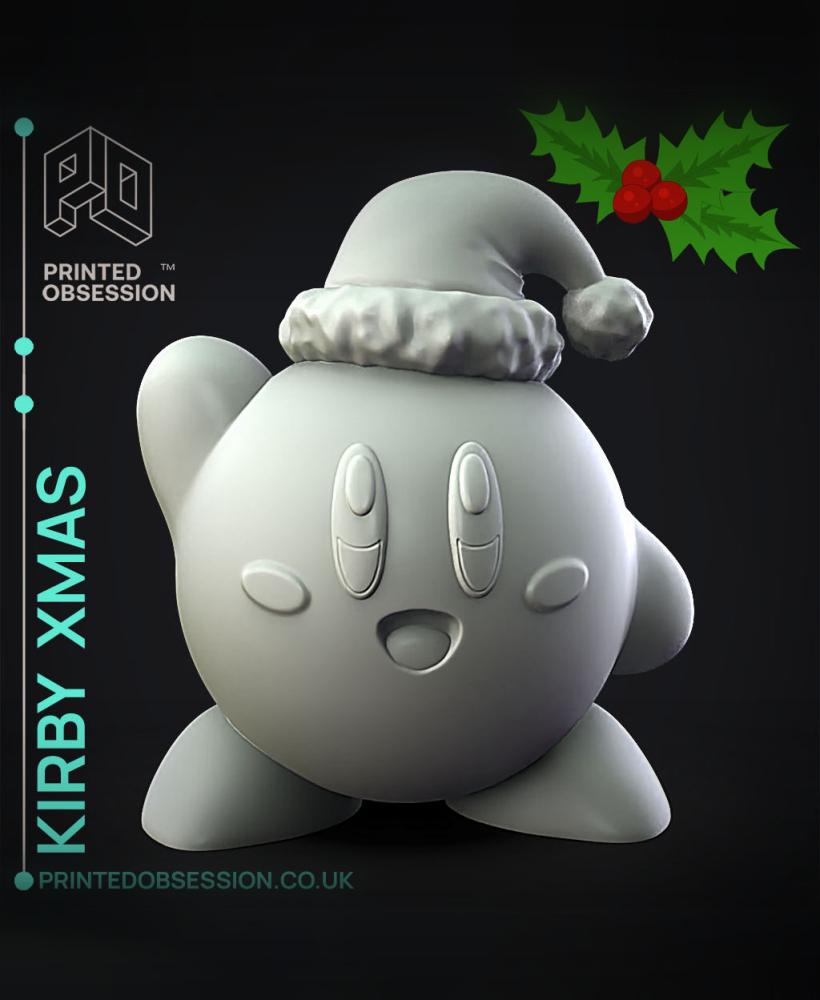 kirby wave xmas - Super Smash Bros - Fan Art 3d model