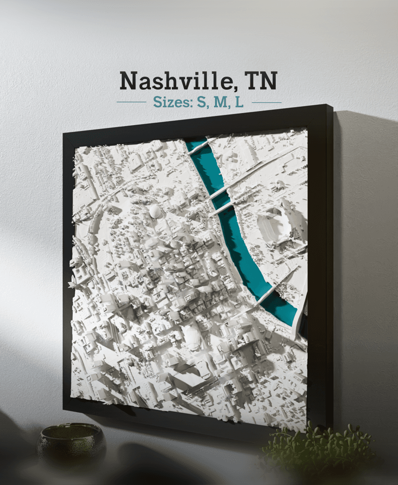 Nashville, TN - Small, Medium & Large 3d model