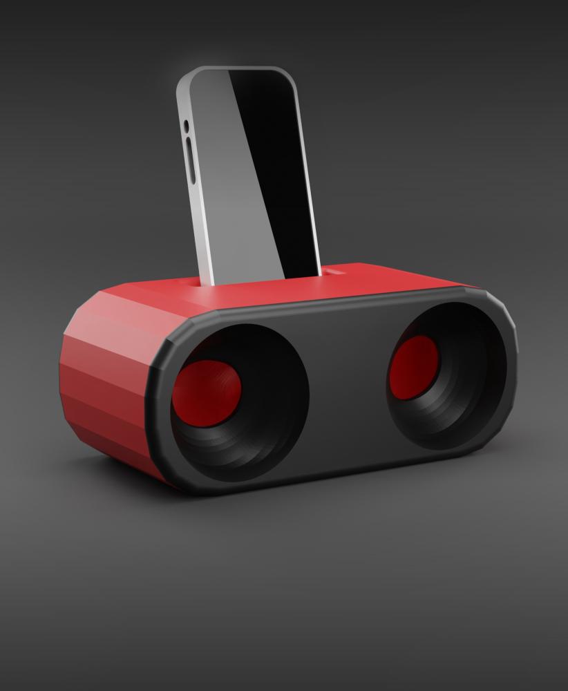 Phone Amplifier Boom Box 3d model