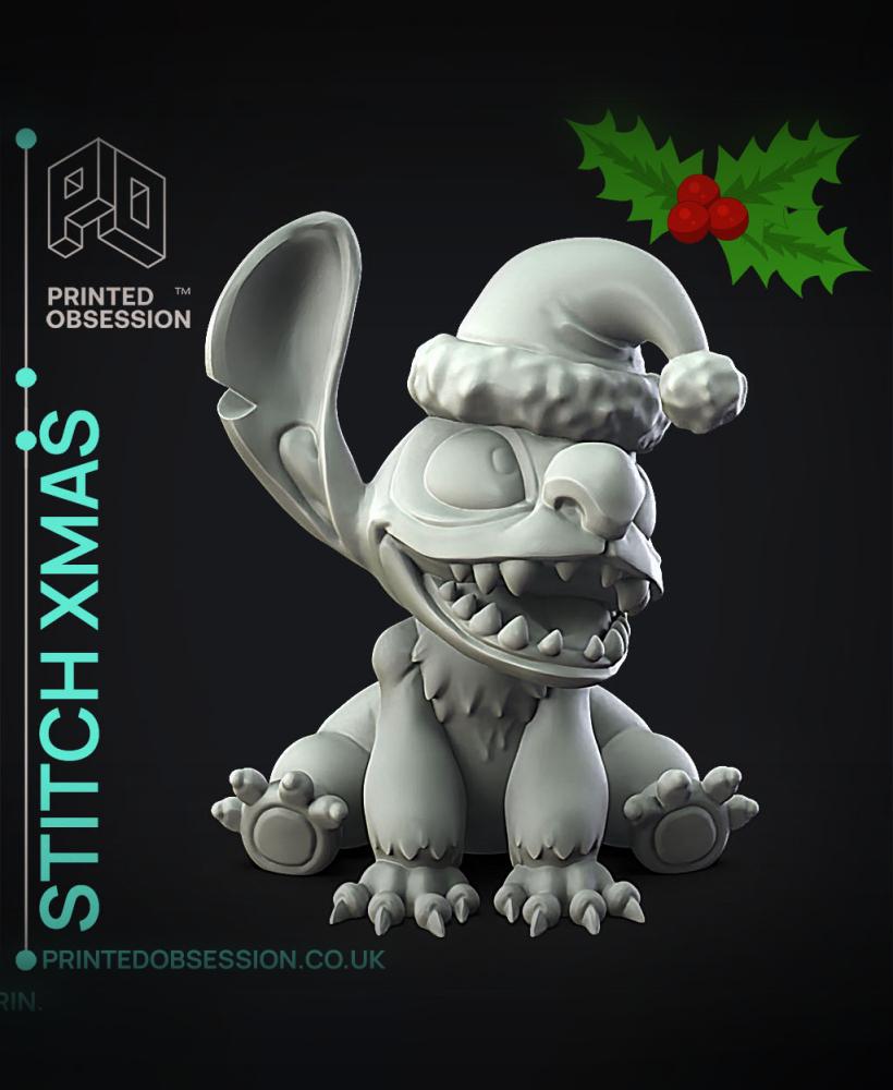 Stitch Xmas - Lilo & Stitch - Fan Art 3d model