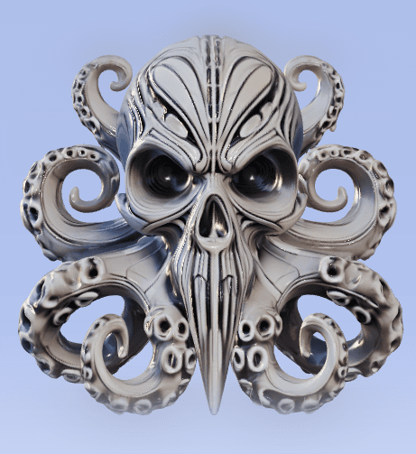 Octopus Skull 3d model