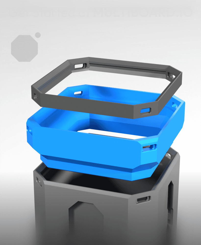 1x1 - Multigrid Panel Lid Rim 3d model