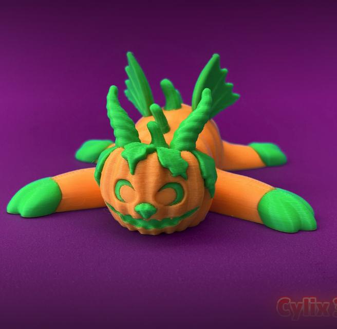 Articulated Pumpkin Dragon 3d model