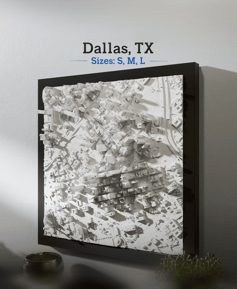 Dallas, TX - Small, Medium & Large 3d model