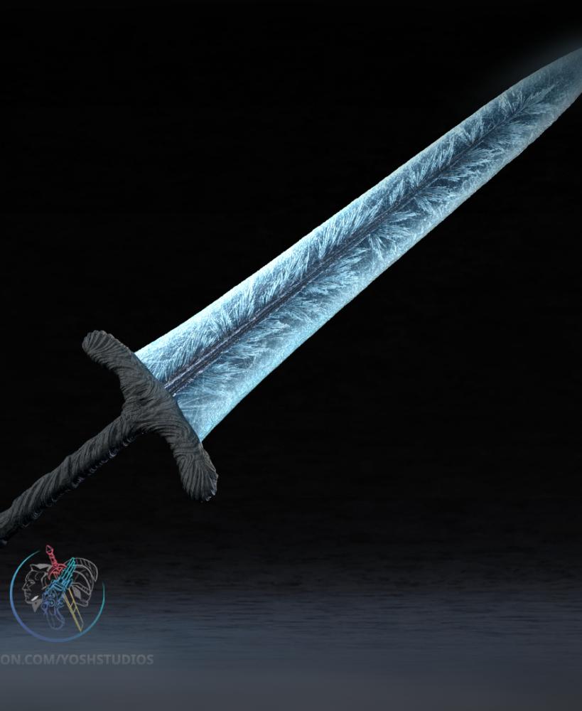 Dark Moon Great Sword 3D Printer STL File 3d model