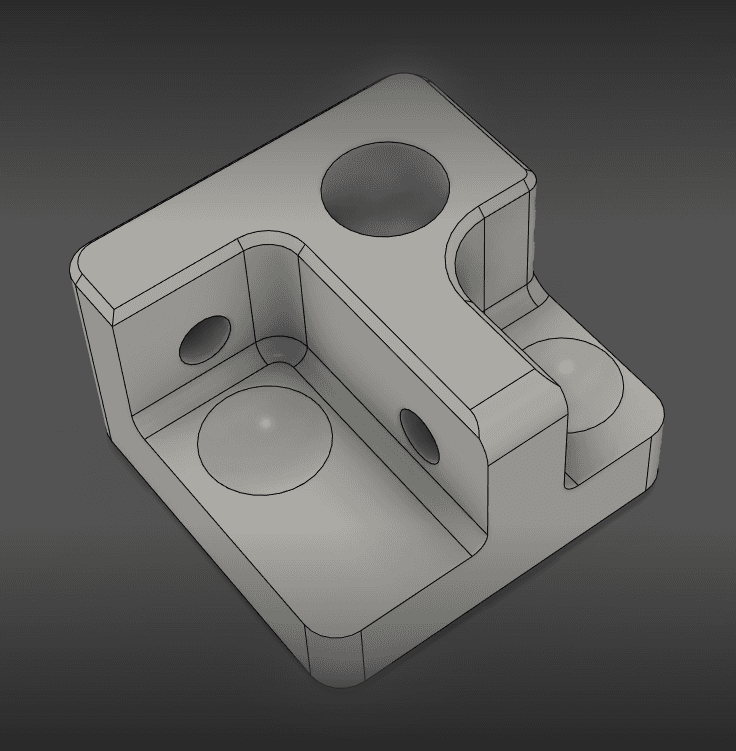 Folding chair replacement joint 3d model