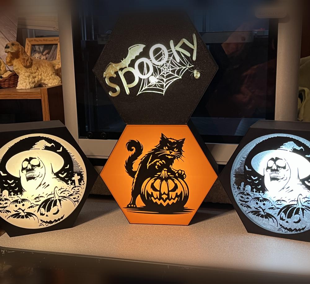 Halloween Lightbox Set.3mf 3d model