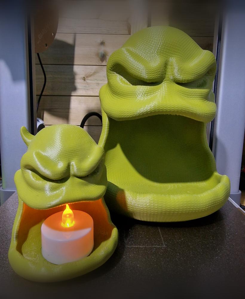 Oogie Boogie Candy Bowl and Tealight Holder - UPDATED V2 3d model